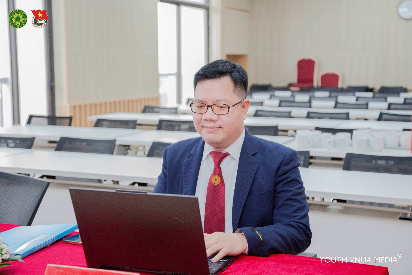 ThS. Vũ Đức Hạnh, giảng viên Khoa Thú y, Học viện Nông nghiệp Việt Nam, đến từ huyện Vũ Thư, tỉnh Thái Bình hưởng ứng tham gia cuộc thi.