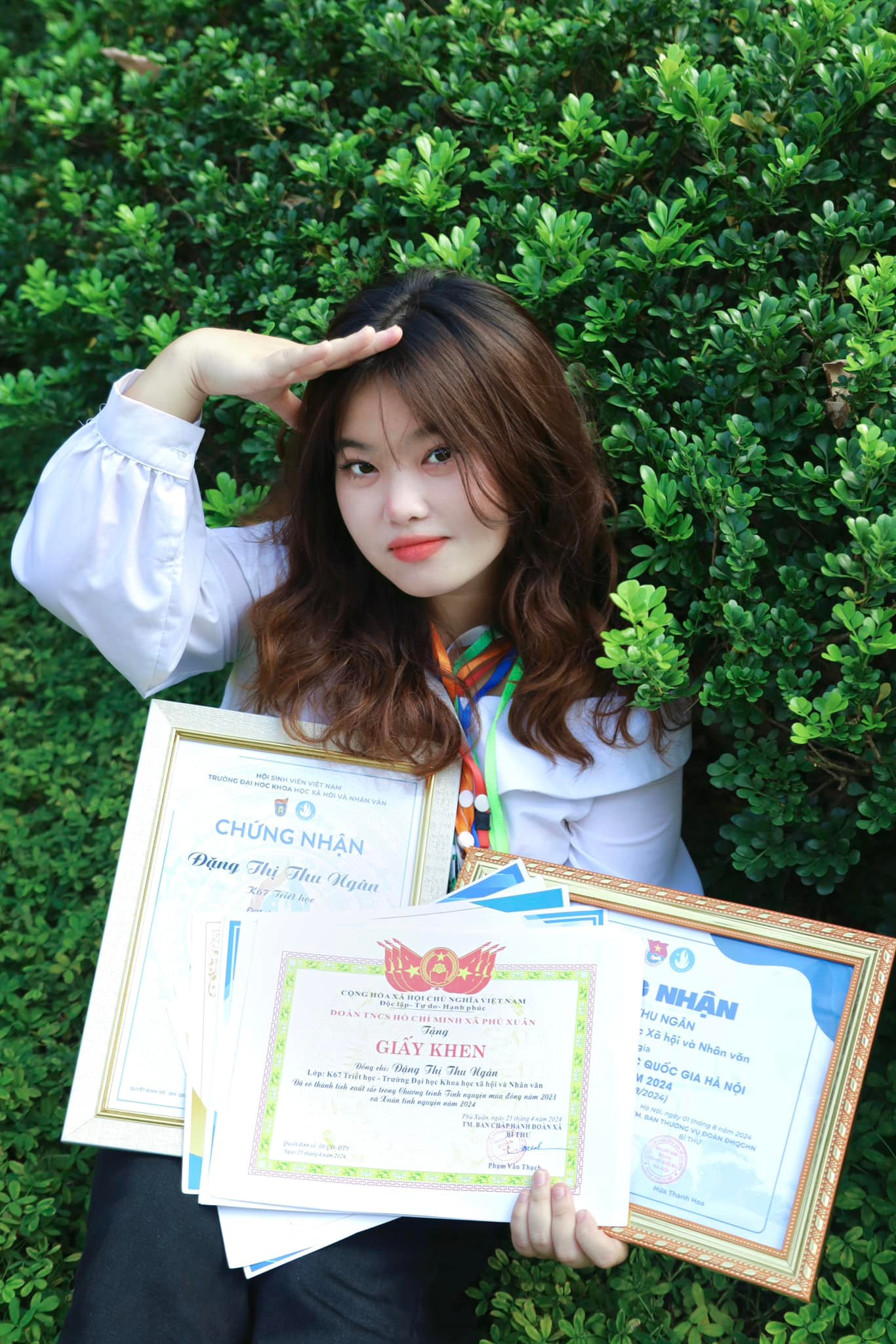 Đặng Thị Thu Ngân là sinh viên năm ba ngành Triết học, trường Đại học Khoa học Xã hội và Nhân văn - Đại học Quốc gia Hà Nội.