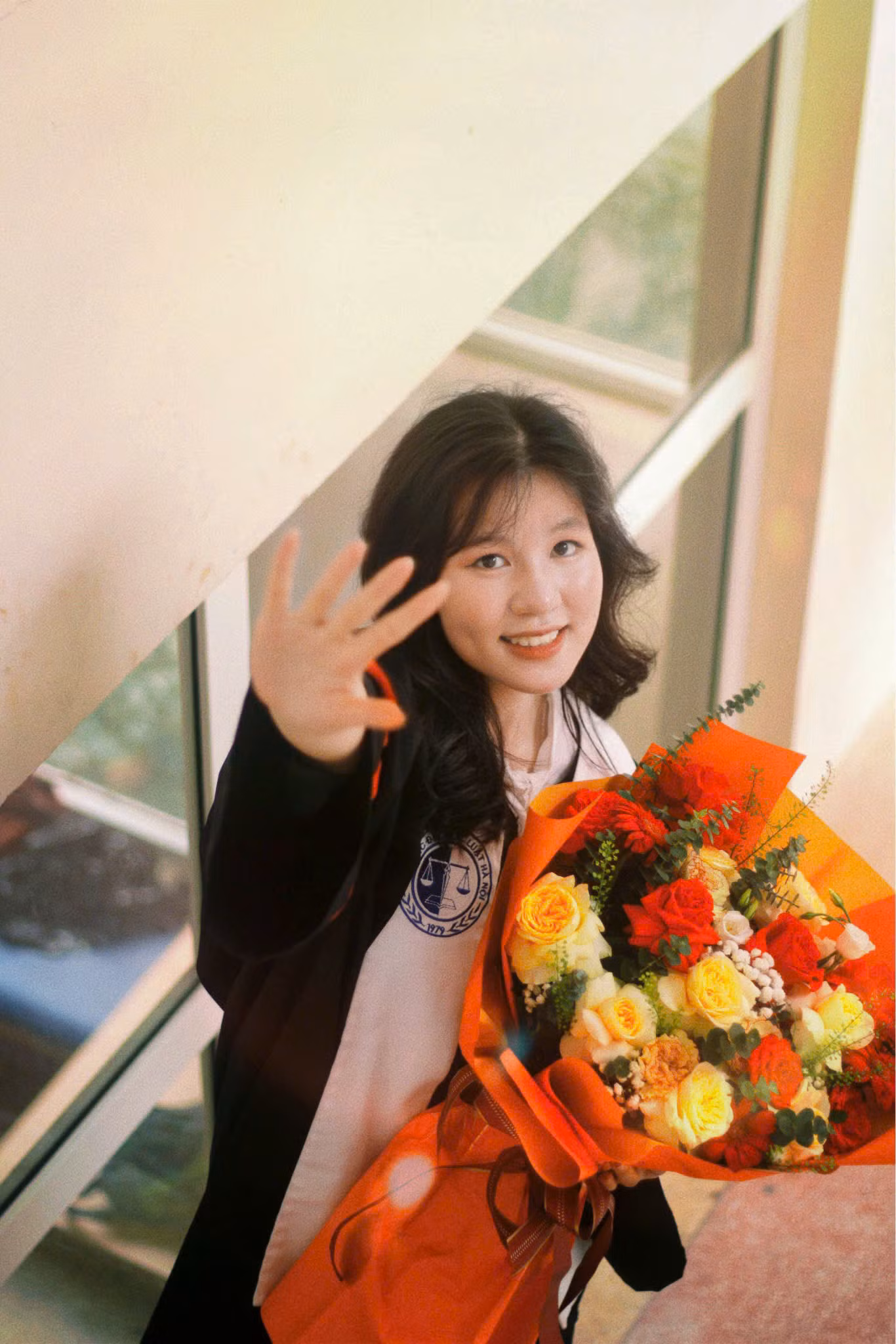 Nguyễn Thị Hoài sinh viên Trường Đại học Luật Hà Nội.