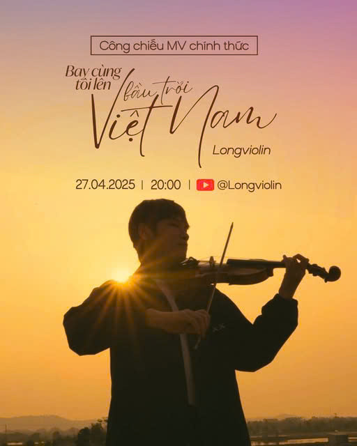 Tác phẩm “Bay cùng tôi lên bầu trời Việt Nam” ca ngợi vẻ đẹp thiên nhiên đất nước được nam nghệ sĩ ra mắt vào 27/4.