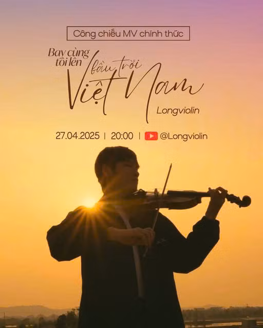 Tác phẩm “Bay cùng tôi lên bầu trời Việt Nam” ca ngợi vẻ đẹp thiên nhiên đất nước được nam nghệ sĩ ra mắt vào 27/4.