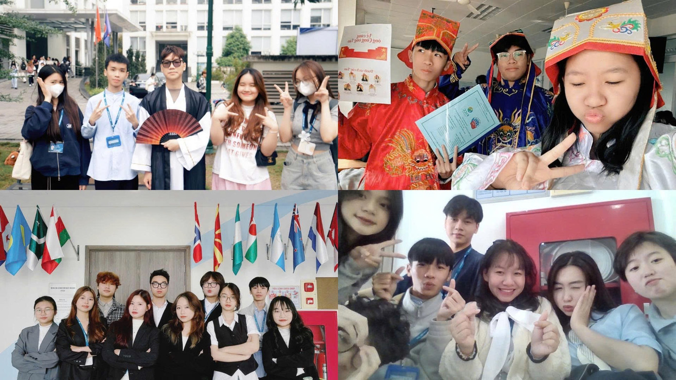 Những người bạn tài giỏi và năng động của Lịch tại Học viện Ngoại giao. Những người bạn tài giỏi và năng động của Lịch tại Học viện Ngoại giao.