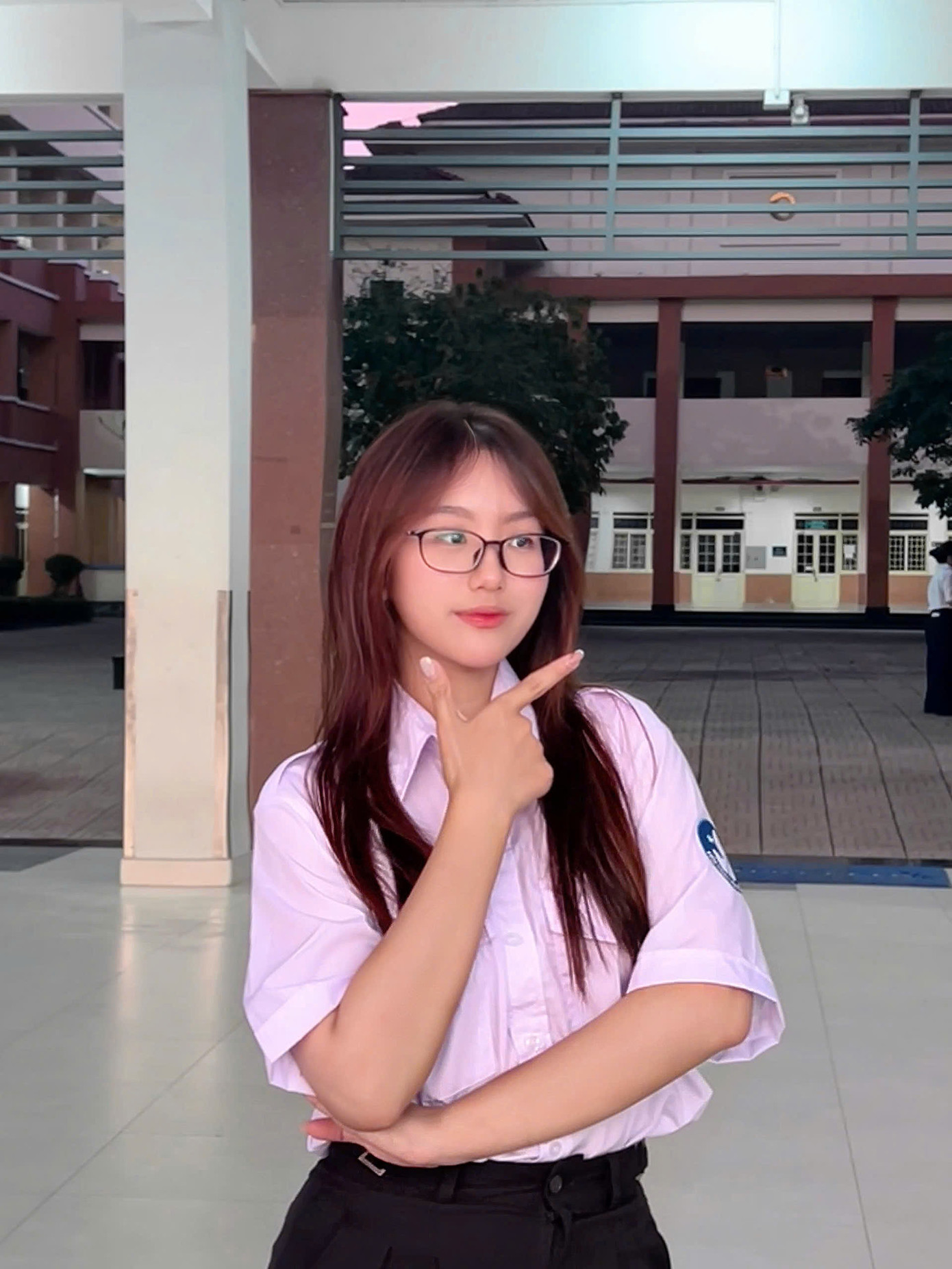 Trần Nguyễn Hoài Thương (sinh năm 2006) - Sinh viên Trường Đại học Khoa học xã hội và Nhân văn, ĐHQG TPHCM.