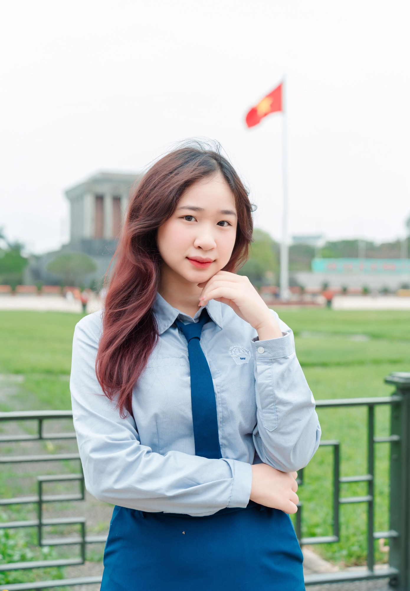 Nguyễn Thị Anh Châu, sinh viên lớp IC2, khoa Truyền thông và Văn hóa đối ngoại, Học viện Ngoại giao.