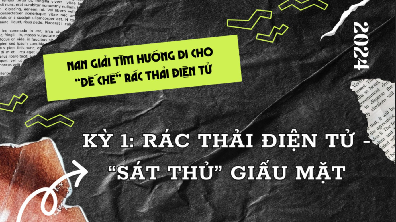 “Kỳ 1: Rác thải điện tử – ‘Sát thủ’ giấu mặt”. Mở đầu loạt phóng sự điều tra, nhóm sinh viên đưa người đọc tiếp cận rác thải điện tử như một “sát thủ thầm lặng” – âm thầm len lỏi trong đời sống hiện đại nhưng để lại hậu họa khó lường.