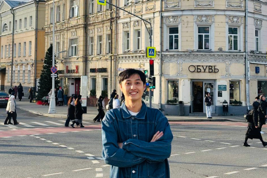 Viết Hiếu tại thành phố Moscow - thủ đô Liên bang Nga.