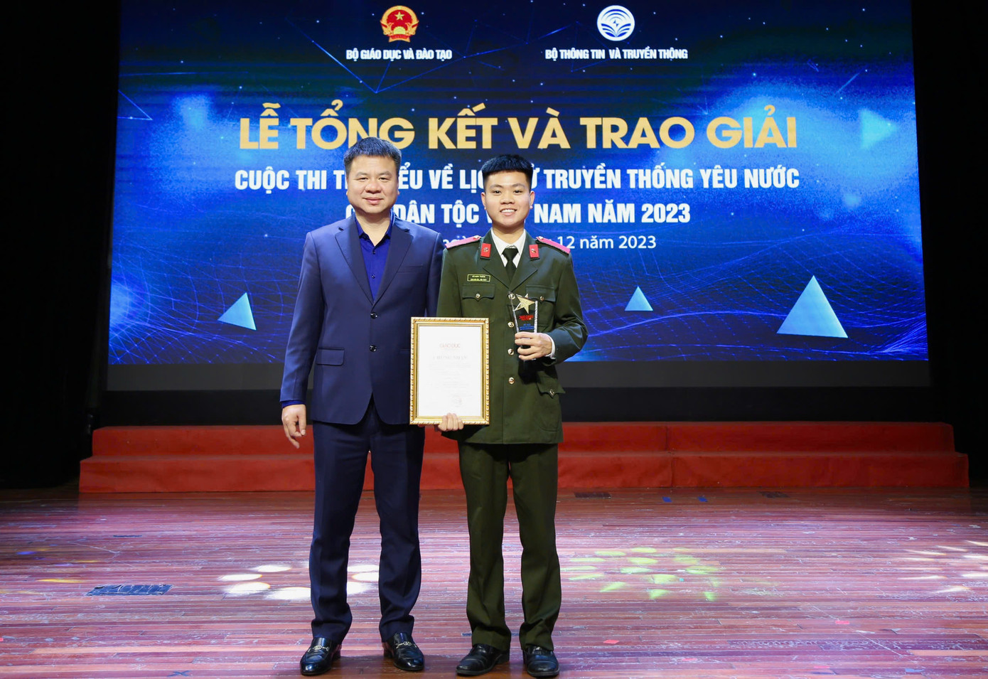 Anh Tuấn từng đạt giải Ba cuộc thi viết “Tìm hiểu lịch sử truyền thống yêu nước của dân tộc Việt Nam” năm 2023.