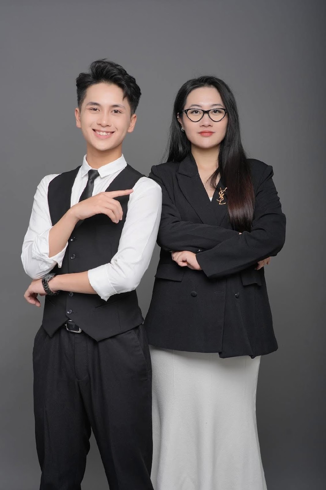 Văn Thành và huấn luyện viên Minh Phương.