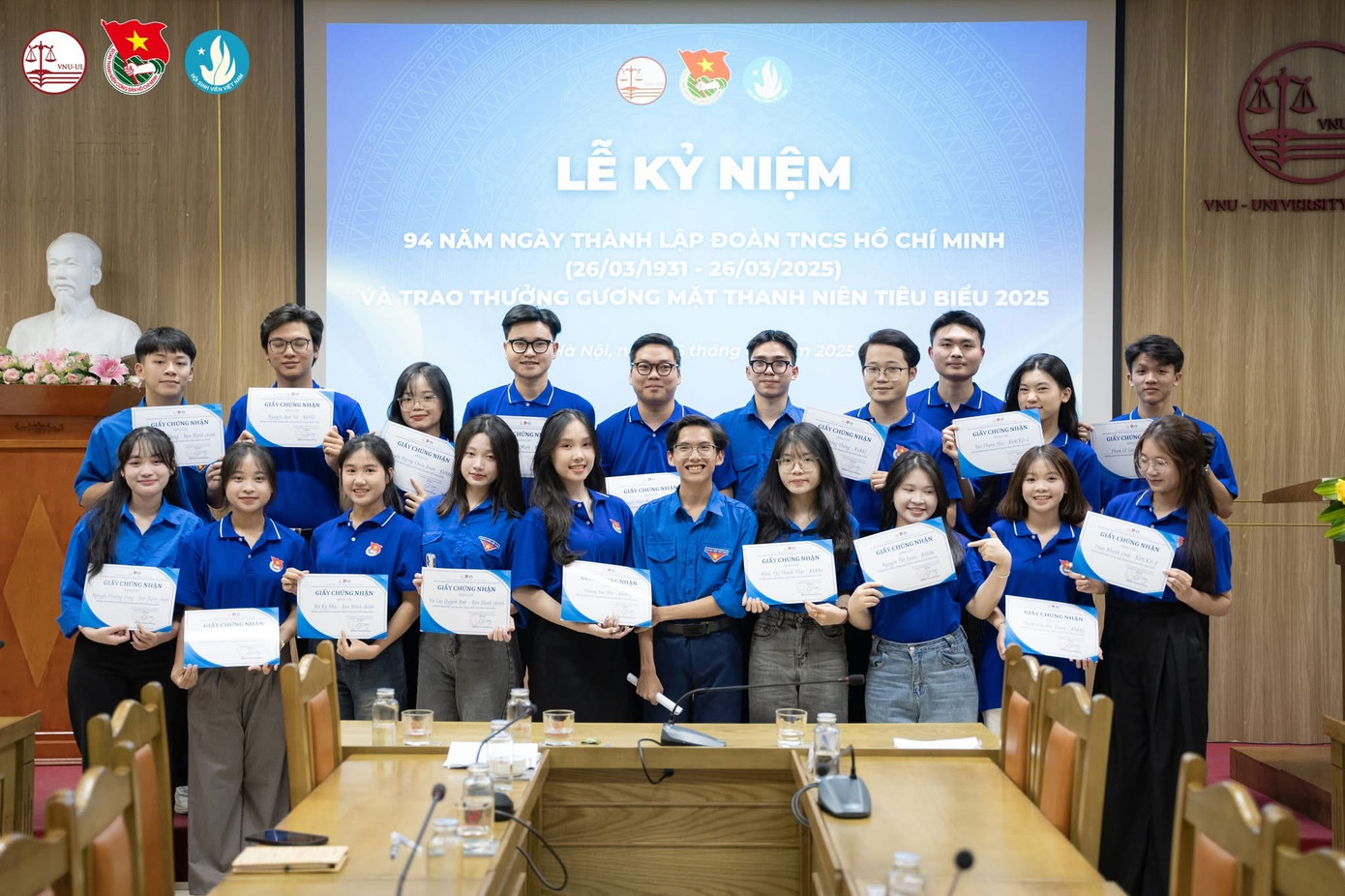 Gương mặt thanh niên tiêu biểu 2025 tại Trường Đại học Luật, ĐHQGHN.