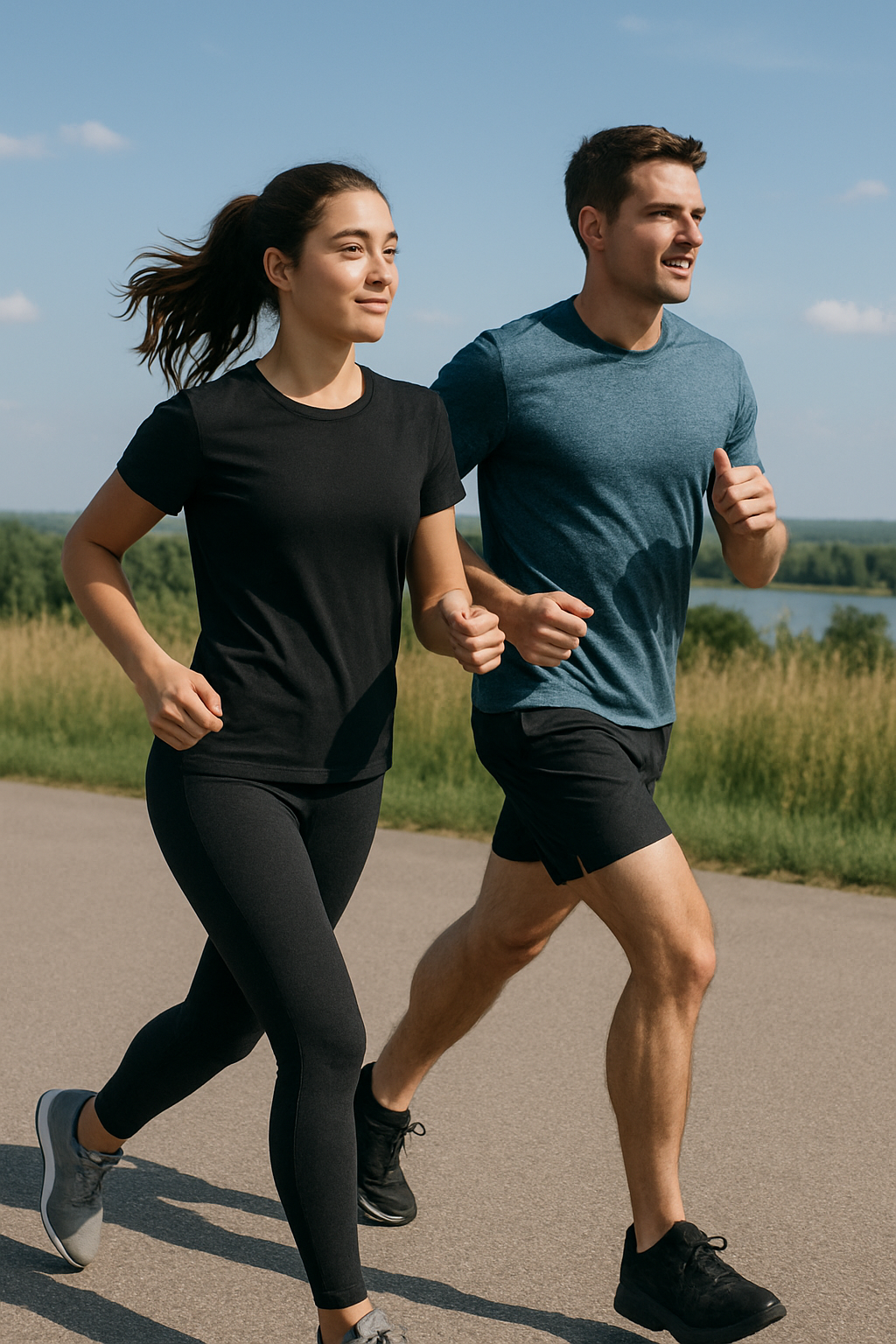 Chạy bộ mang lại nhiều lợi ích về sức khỏe thể chất lẫn tinh thần. (Ảnh minh họa: AI)