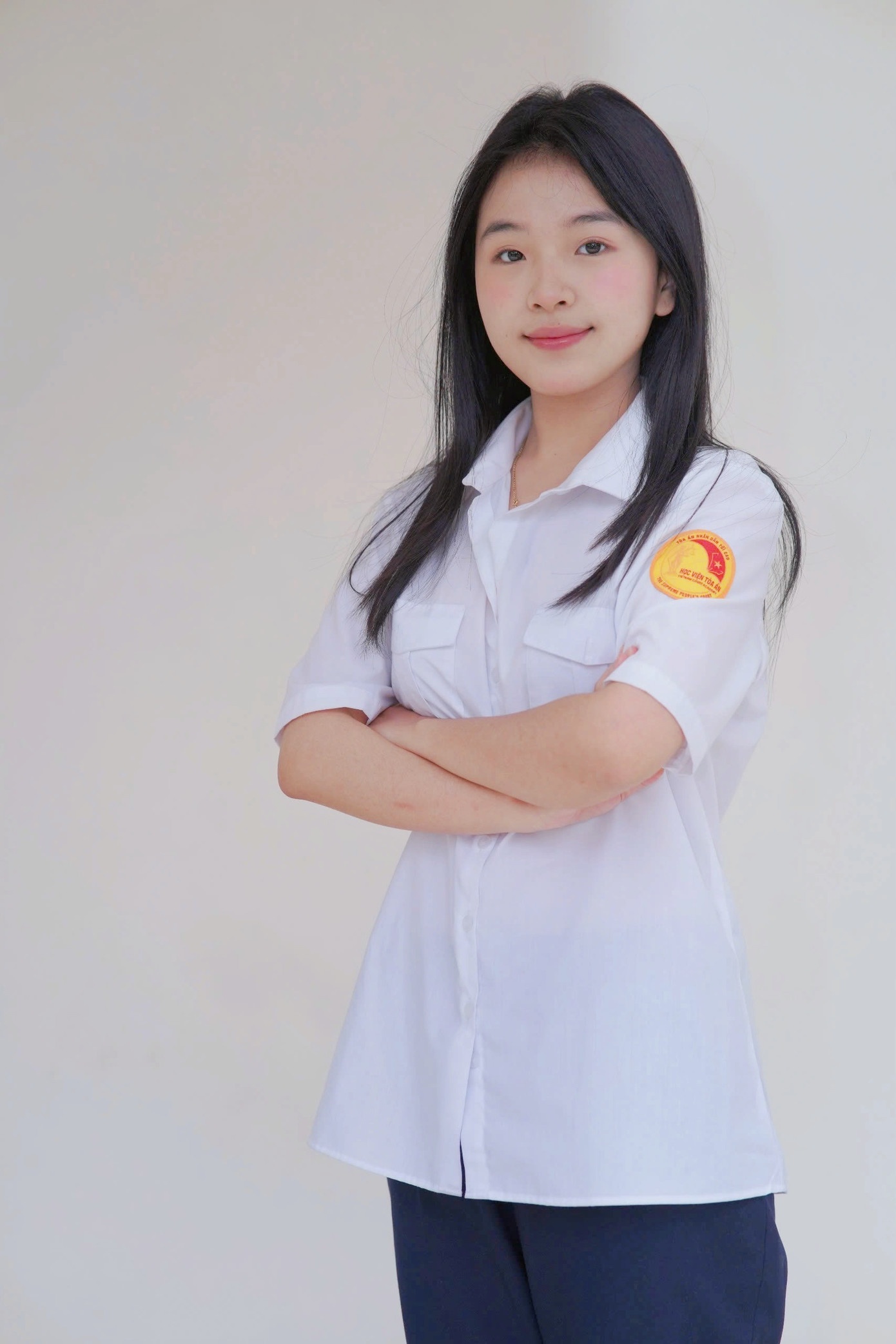 Lê Nguyễn Đoan Trang là sinh viên năm 2 chuyên ngành Luật tại Học viện Toà án. Lê Nguyễn Đoan Trang là sinh viên năm 2 chuyên ngành Luật tại Học viện Toà án.