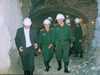 Một công trình hầm ngầm do Lữ đoàn 270 thi công