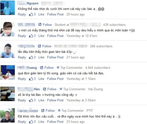 Bình luận từ cộng đồng mạng. Ảnh chụp từ màn hình Bình luận từ cộng đồng mạng