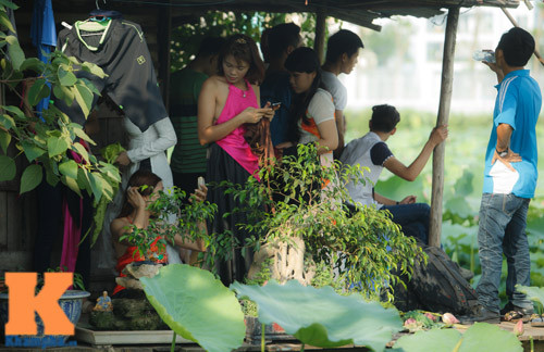 U50 vẫn thích mặc yếm chụp ảnh hoa sen ảnh 5