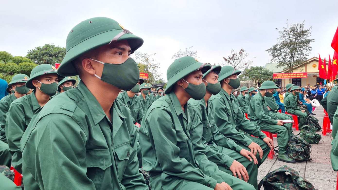 Các tân binh người đồng bào dân tộc Vân Kiều, Pa Kô.