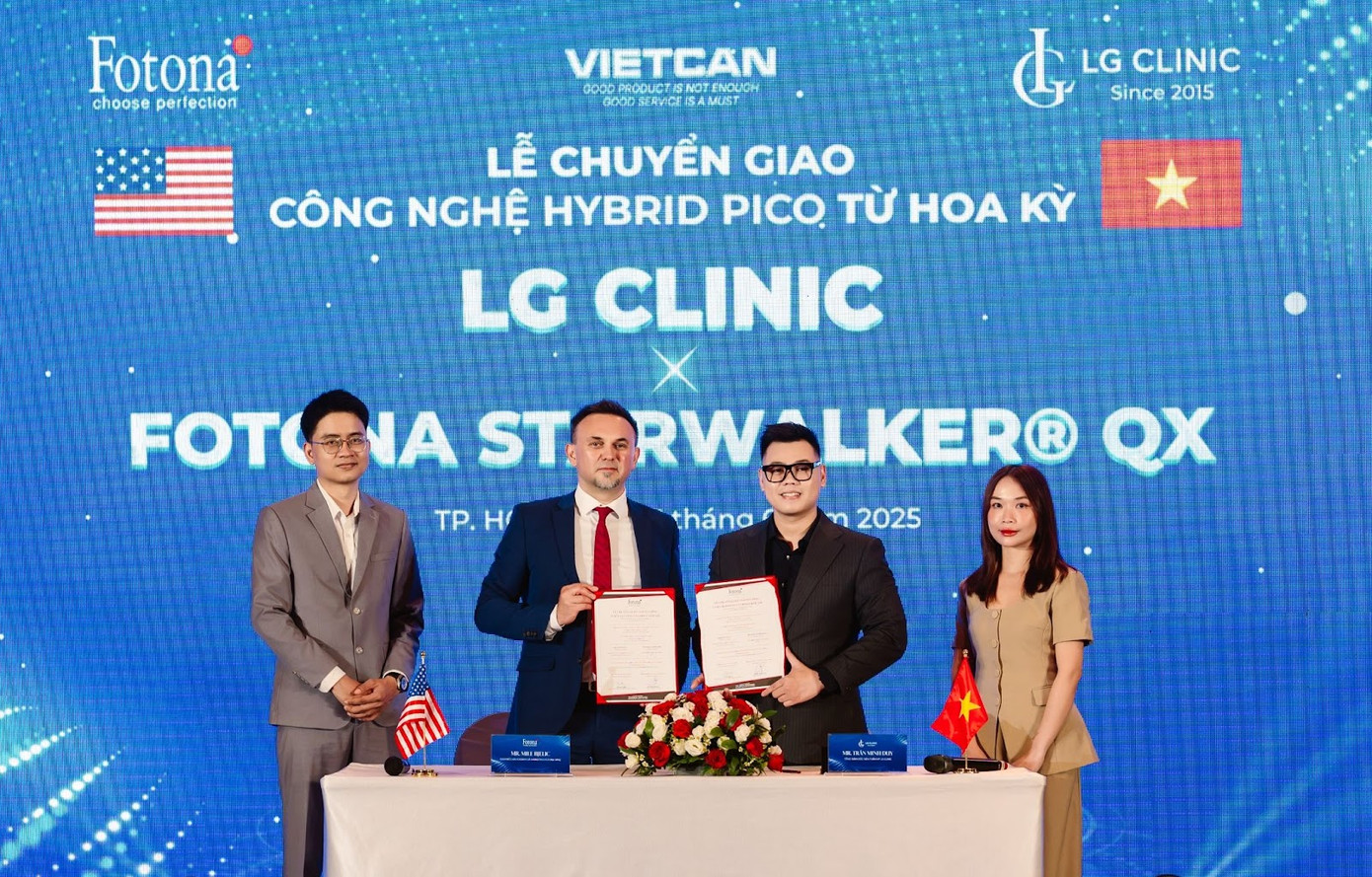 Lễ chuyển giao công nghệ Hybrid Pico Laser StarWalker QX giữa Fotona với LG Clinic ngày 15.06.2025