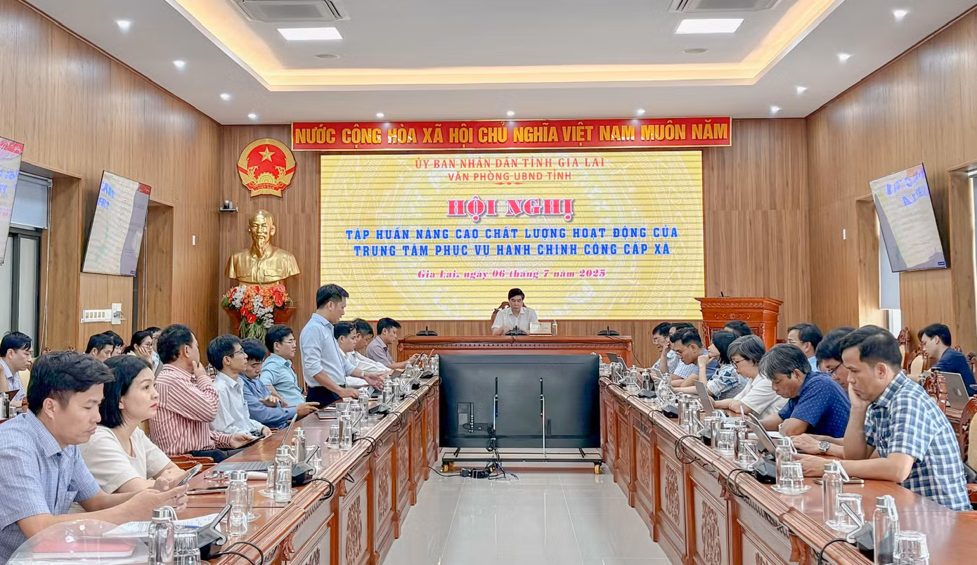 Hội nghị tập huấn nâng cao chất lượng hoạt động của Trung tâm Phục vụ hành chính công cấp xã trên địa bàn tỉnh