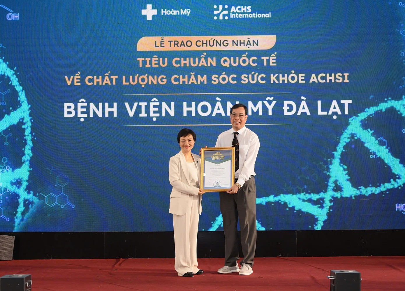 Bệnh viện Hoàn Mỹ Đà Lạt đạt chứng nhận tiêu chuẩn quốc tế về chất lượng chăm sóc sức khỏe ACHSI Bệnh viện Hoàn Mỹ Đà Lạt đạt chứng nhận tiêu chuẩn quốc tế về chất lượng chăm sóc sức khỏe ACHSI