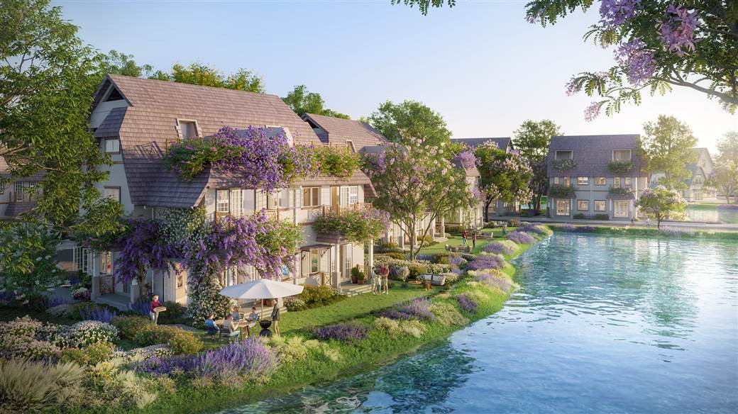 Sắc tím lavender tràn ngập khắp cụm đảo Violet.