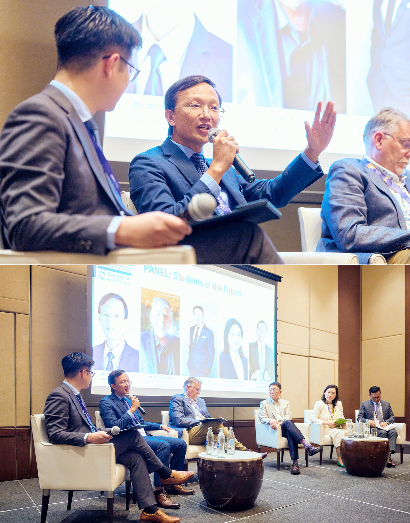 TS. Nguyễn Công Minh - Trưởng Ban Sau Đại học (GS), DTU phát biểu tại Phiên Tọa đàm của APacCHRIE 2025 TS. Nguyễn Công Minh - Trưởng Ban Sau Đại học (GS), DTU phát biểu tại Phiên Tọa đàm của APacCHRIE 2025