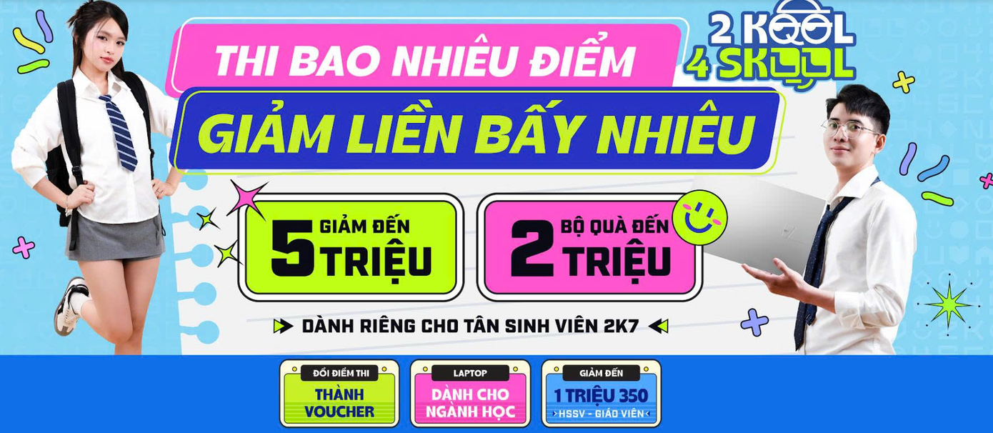 Chương trình ưu đãi 2kool4skool nhân dịp sinh nhật 28 năm Phong Vũ thành lập