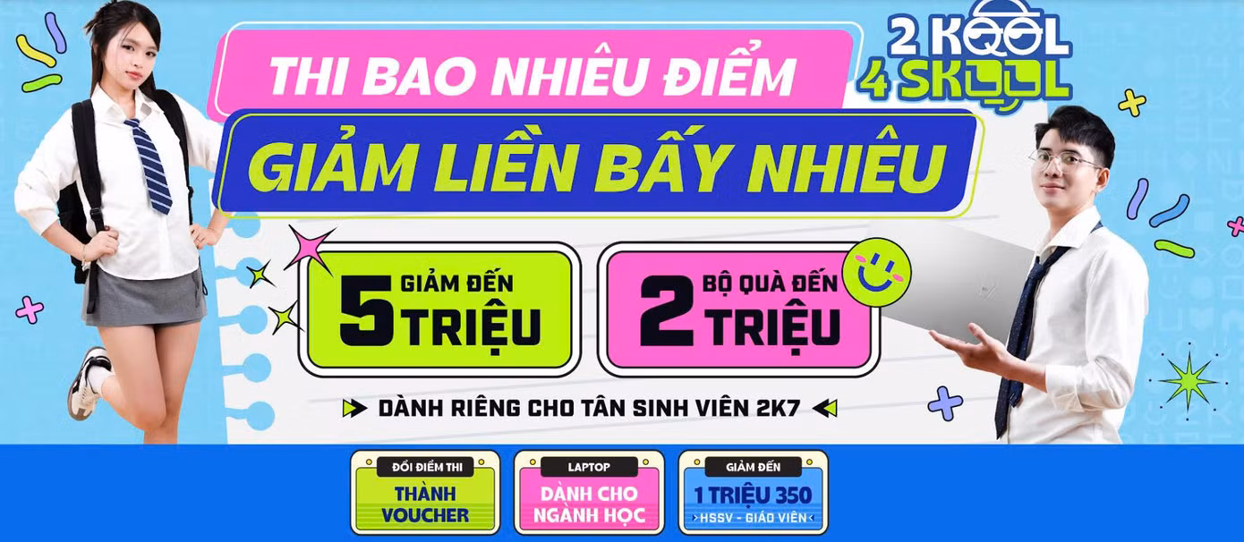 Chương trình ưu đãi 2kool4skool nhân dịp sinh nhật 28 năm Phong Vũ thành lập Chương trình ưu đãi 2kool4skool nhân dịp sinh nhật 28 năm Phong Vũ thành lập