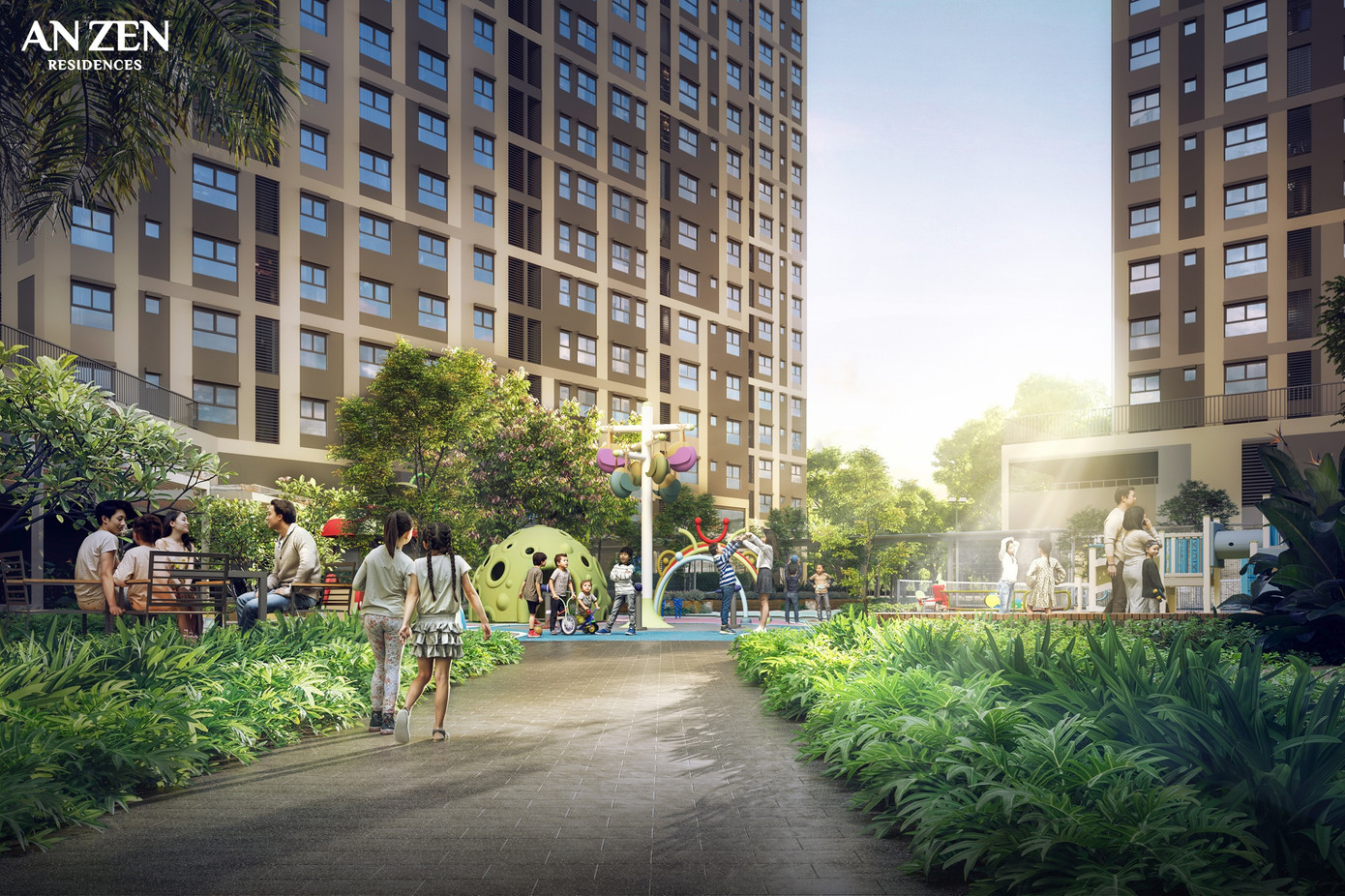 Thiết kế tiện ích tại An Zen Residences lấy con người làm trung tâm tạo nên quy chuẩn sống hướng tới sự vững bền