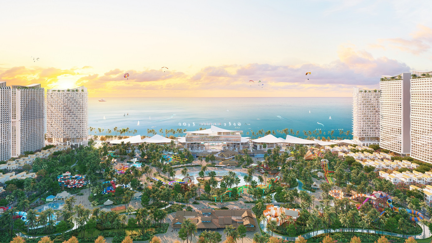 Công viên nước Sun World mang đậm dấu ấn Nam Bộ được đặt giữa lòng khu đô thị biển.