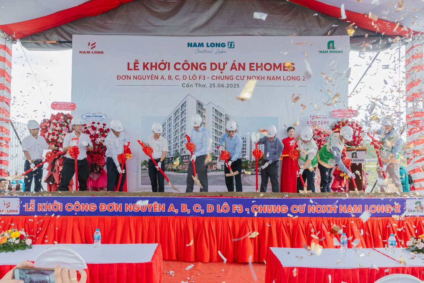 Nam Long tiếp tục khởi công 671 căn hộ EhomeS tại Cần Thơ Nam Long tiếp tục khởi công 671 căn hộ EhomeS tại Cần Thơ