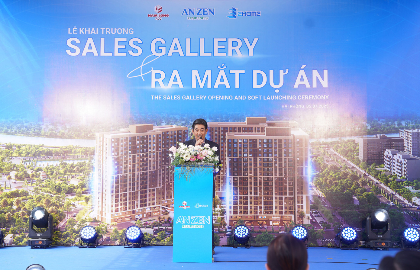 Ông Trần Thanh Phong – Phó Chủ tịch Thường trực Hội đồng quản trị Tập đoàn Nam Long phát biểu tại sự kiện