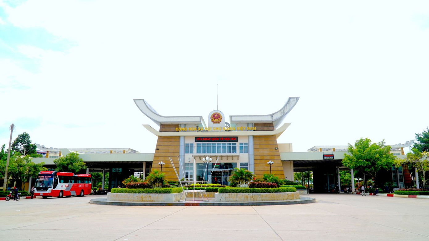 Cửa khẩu quốc tế Mộc Bài.