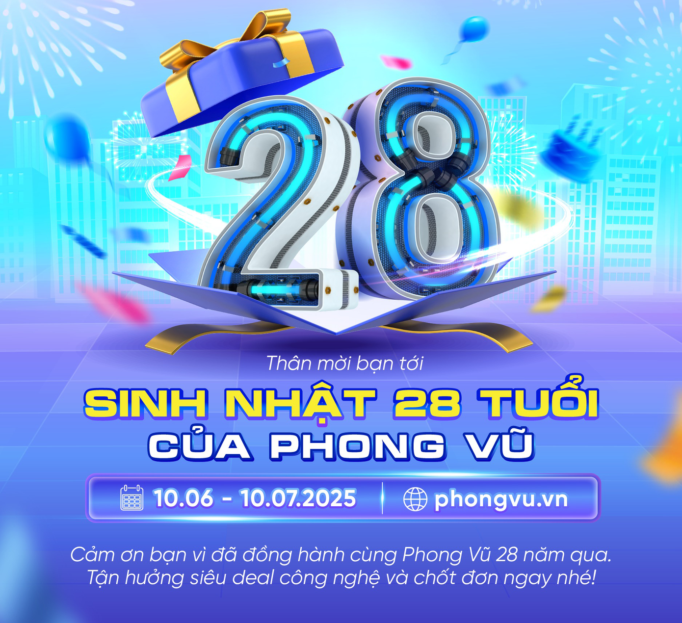 Siêu sale sinh nhật với nhiều deal cực chất