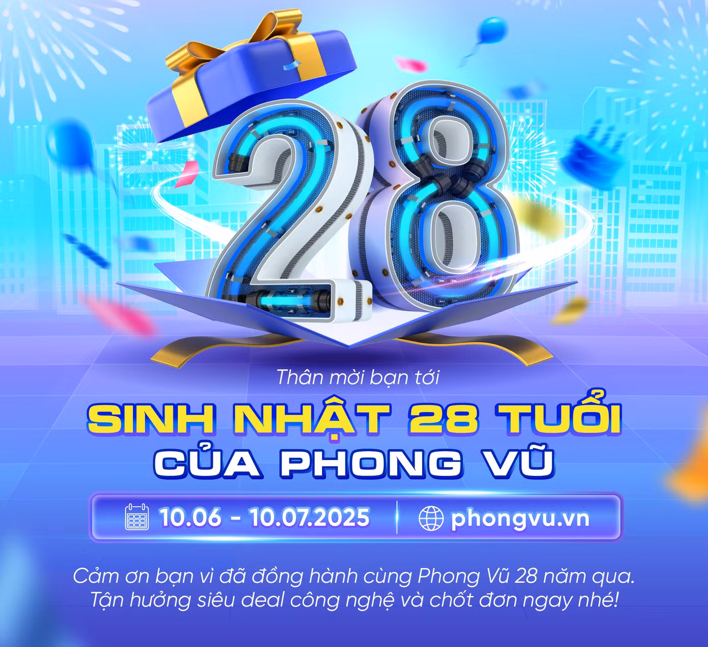 Siêu sale sinh nhật với nhiều deal cực chất Siêu sale sinh nhật với nhiều deal cực chất