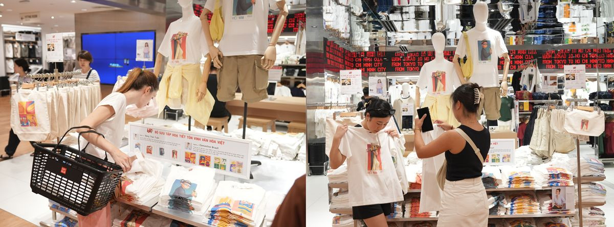 Loạt họa tiết tôn vinh văn hóa Việt vừa ra mắt đã thu hút đông đảo các khách hàng trẻ và du khách nước ngoài.