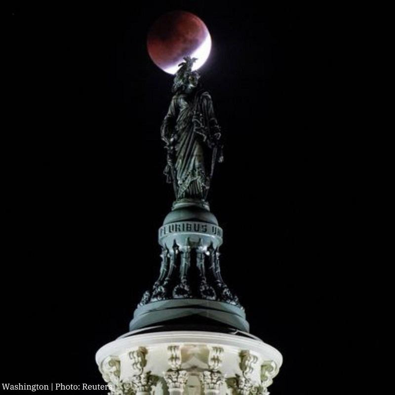 Hình ảnh ấn tượng tại Thủ đô Washington D.C, Mỹ. Ảnh: Reuters