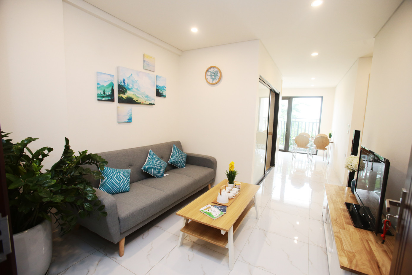 Hình ảnh không gian căn hộ tại dự án Nhà ở dành cho công nhân của Viglacera.