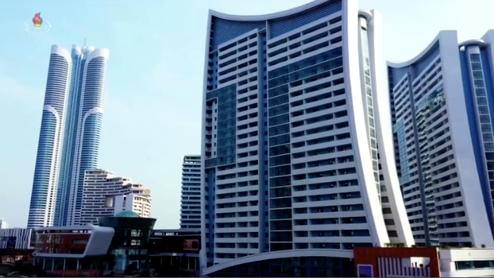 Các toà nhà cao tầng ở thủ đô Bình Nhưỡng của Triều Tiên