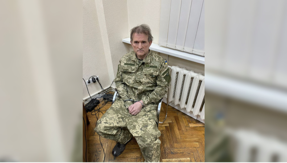 Bức ảnh tỷ phú Viktor Medvedchuk được Tổng thống Volodymyr Zelensky đăng tải sáng 13/4 Bức ảnh tỷ phú Viktor Medvedchuk được Tổng thống Volodymyr Zelensky đăng tải sáng 13/4