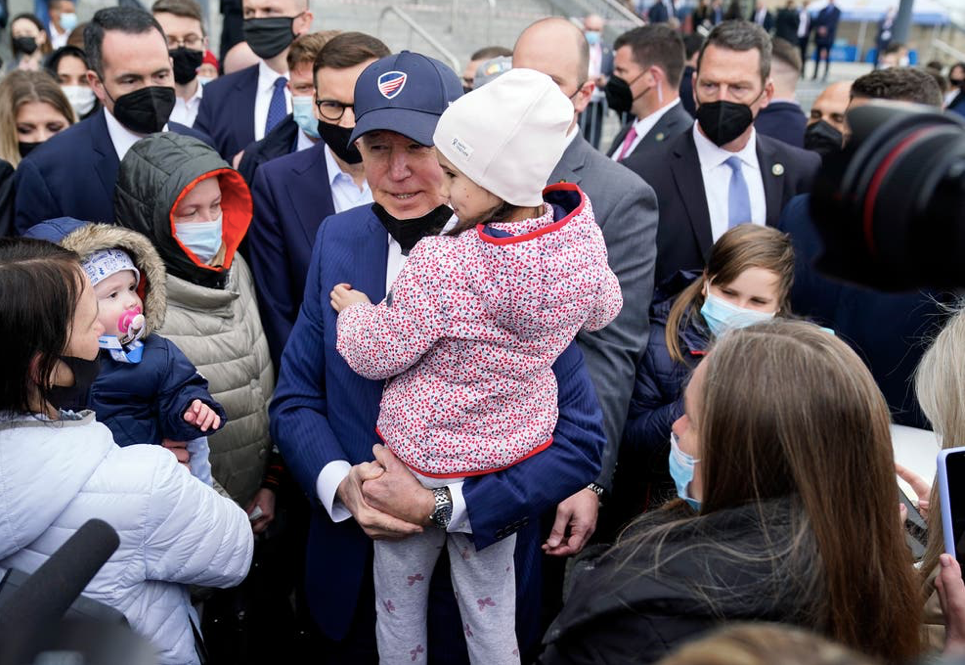 Tổng thống Mỹ Joe Biden trong chuyến thăm Ba Lan ngày 26/3. (Ảnh: AP)