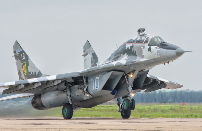 Một chiếc MiG-29 của Không quân Ukraine. (Ảnh: AP) Một chiếc MiG-29 của Không quân Ukraine. (Ảnh: AP)