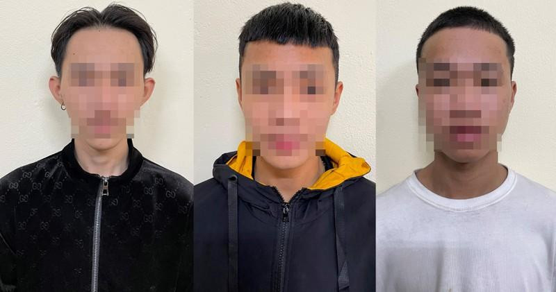 Ba nam đồng phạm trong vụ việc. Ảnh: H.H