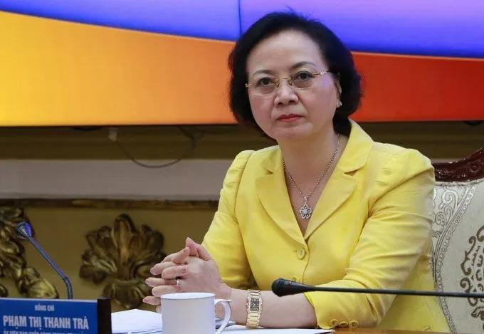 Bộ trưởng Bộ Nội vụ Phạm Thị Thanh Trà làm việc với UBND TP HCM chiều 23/6. Ảnh: NLĐ Bộ trưởng Bộ Nội vụ Phạm Thị Thanh Trà làm việc với UBND TP HCM chiều 23/6. Ảnh: NLĐ