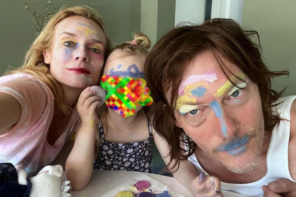 Diane Kruger và Norman Reedus ngoài đời có thể là những ngôi sao hàng đầu Hollywood được nhiều người ngưỡng mộ, nhưng về nhà, họ vẫn phải chịu &quot;khuất phục&quot; trước con gái 3 tuổi Nova.