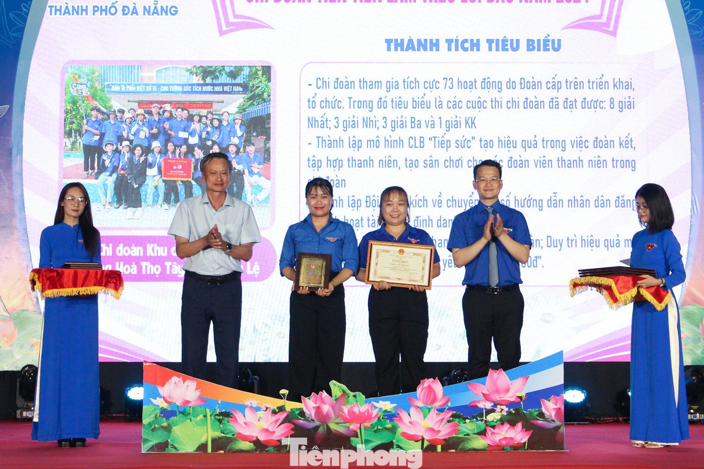 Các chi đoàn được vinh danh triển khai nhiều mô hình, công trình thanh niên thiết thực, có tính lan tỏa. Ảnh: Giang Thanh