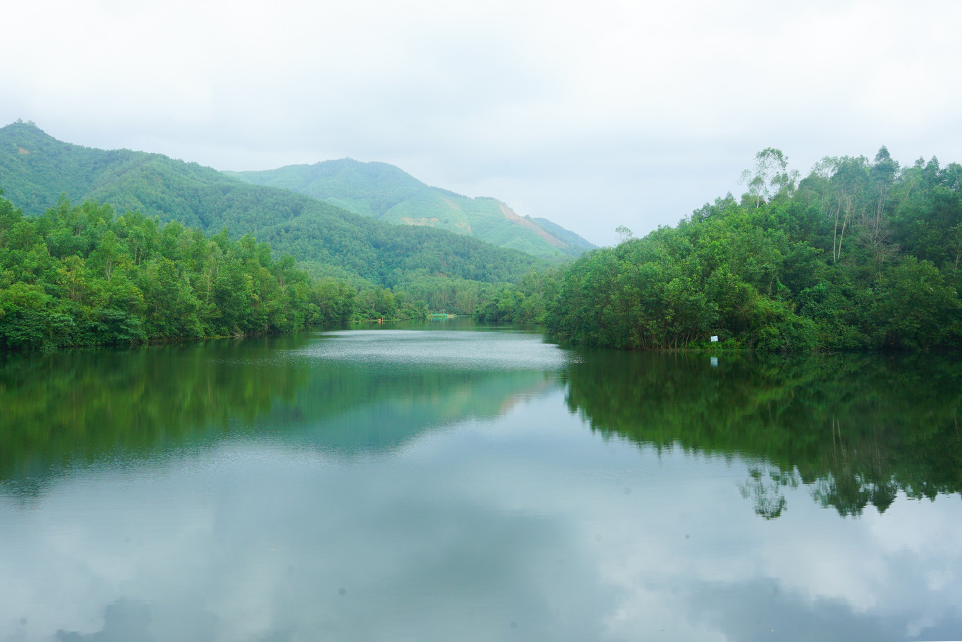 Điểm nhấn là nút giao thông Hoàng Văn Thái và cao tốc La Sơn – Túy Loan với tổ hợp các công trình chung cư, thương mại dịch vụ cao đến 25 tầng; khu vực hồ Trước Đông và khu phi thuế quan với bố cục công trình, đường giao thông hạn chế tác động đến hệ sinh thái tự nhiên.