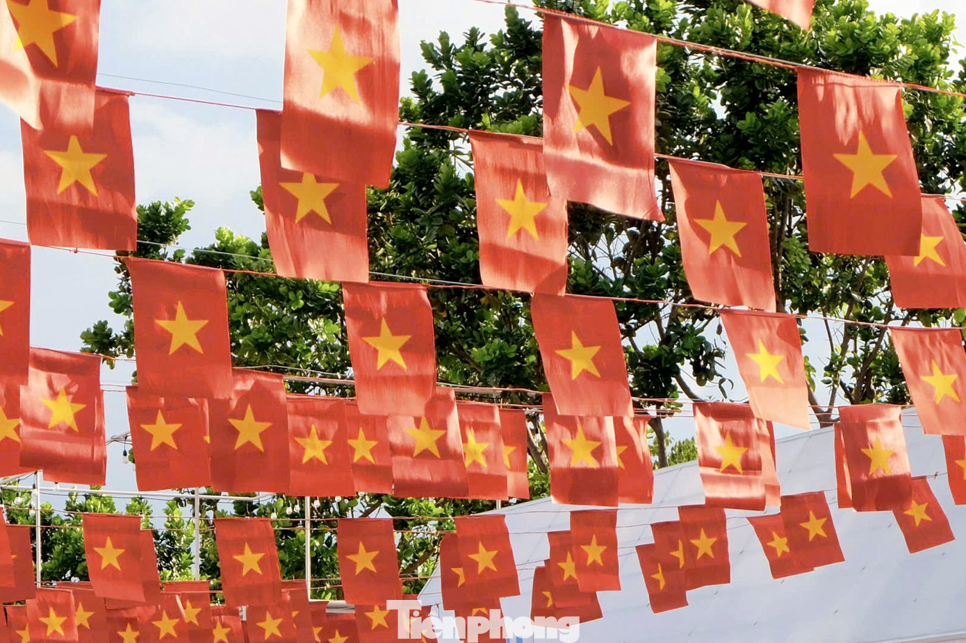 Một quán cafe ở khu phố đi bộ Bạch Đằng (quận Hải Châu) trang trí bằng những dây cờ đỏ sao vàng rực rỡ, thu hút rất đông người dân và các bạn trẻ đến check-in. Một quán cafe ở khu phố đi bộ Bạch Đằng (quận Hải Châu) trang trí bằng những dây cờ đỏ sao vàng rực rỡ, thu hút rất đông người dân và các bạn trẻ đến check-in.