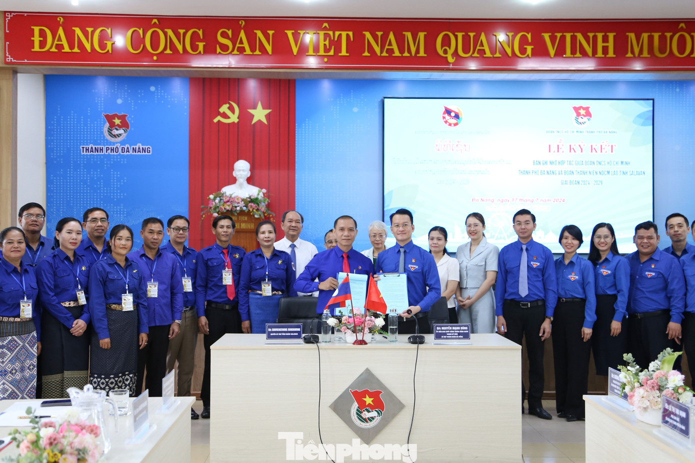 Thành Đoàn Đà Nẵng và Tỉnh Đoàn Salavan kí biên bản ghi nhớ hợp tác giai đoạn 2024-2029.