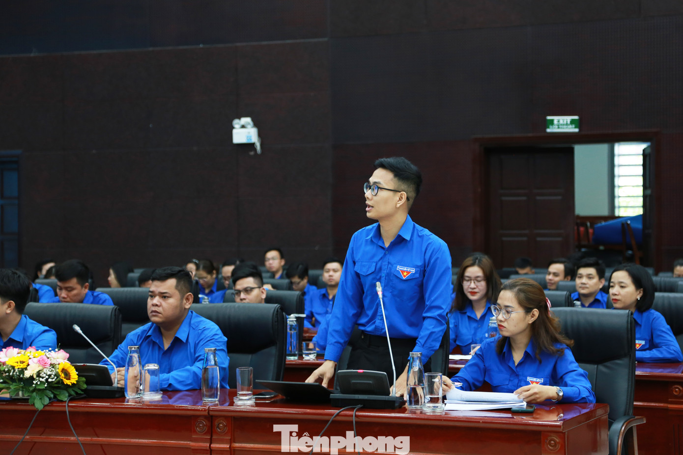 Nhiều đại biểu thanh niên góp ý, đề xuất về chuẩn bị nguồn nhân lực chất lượng cao cho công cuộc chuyển đổi số trên tất cả các lĩnh vực. Ảnh: Giang Thanh