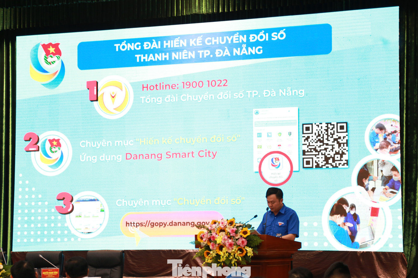 Thành Đoàn Đà Nẵng phối hợp với Sở TT&amp;TT cùng Tổng đài 1022 tổ chức Lễ ra mắt “Kênh Thanh niên Hiến kế chuyển đổi số”. Ảnh: Giang Thanh