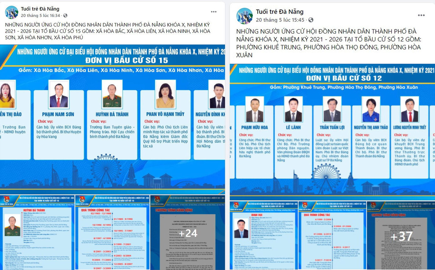 Thông tin về các ứng cử viên ứng cử ĐBQH và HĐND được tóm tắt bằng đồ họa infographic và chia sẻ trên fanpage của các đơn vị Thông tin về các ứng cử viên ứng cử ĐBQH và HĐND được tóm tắt bằng đồ họa infographic và chia sẻ trên fanpage của các đơn vị